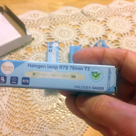 NIB 5 pc Halogen R7S 78mm T3 Double Ended Bulbs - Picture 6 of 7